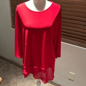 Red Chicos size 2 blouse